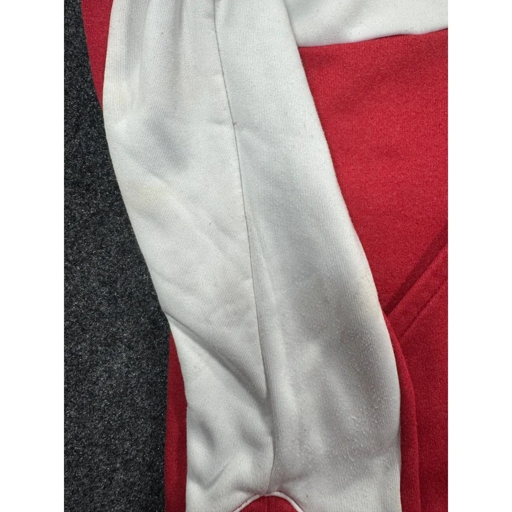 Adidas Nebraska Cornhuskers Huskers 1/4 Zip Hoodie Men's 2XL Red Clima NCAA